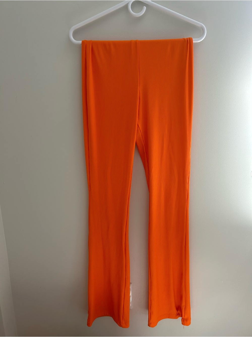 H&M Bright Orange Ribbed Leggings